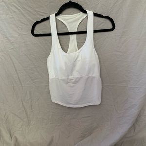 Cropped white tank
